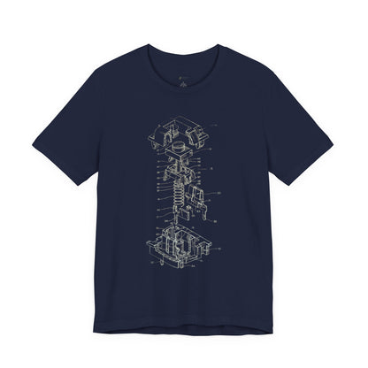 Mechanical Keyboard Switch Blueprint Tee - Akram