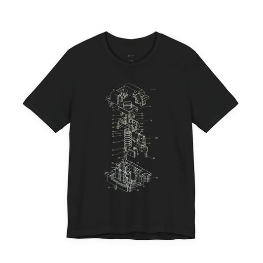 Mechanical Keyboard Switch Blueprint Tee - Akram