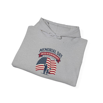 USA 250 Memorial Day Hoodie – Vintage Flag Design - Akram