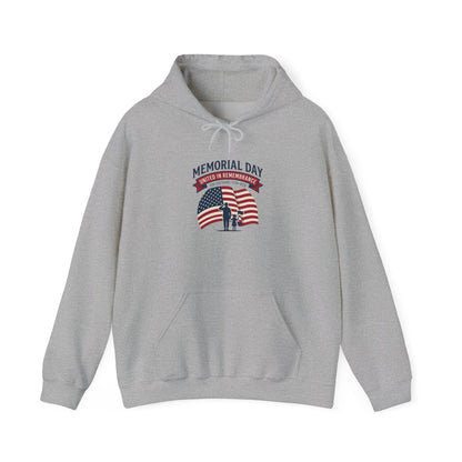USA 250 Memorial Day Hoodie – Vintage Flag Design - Akram