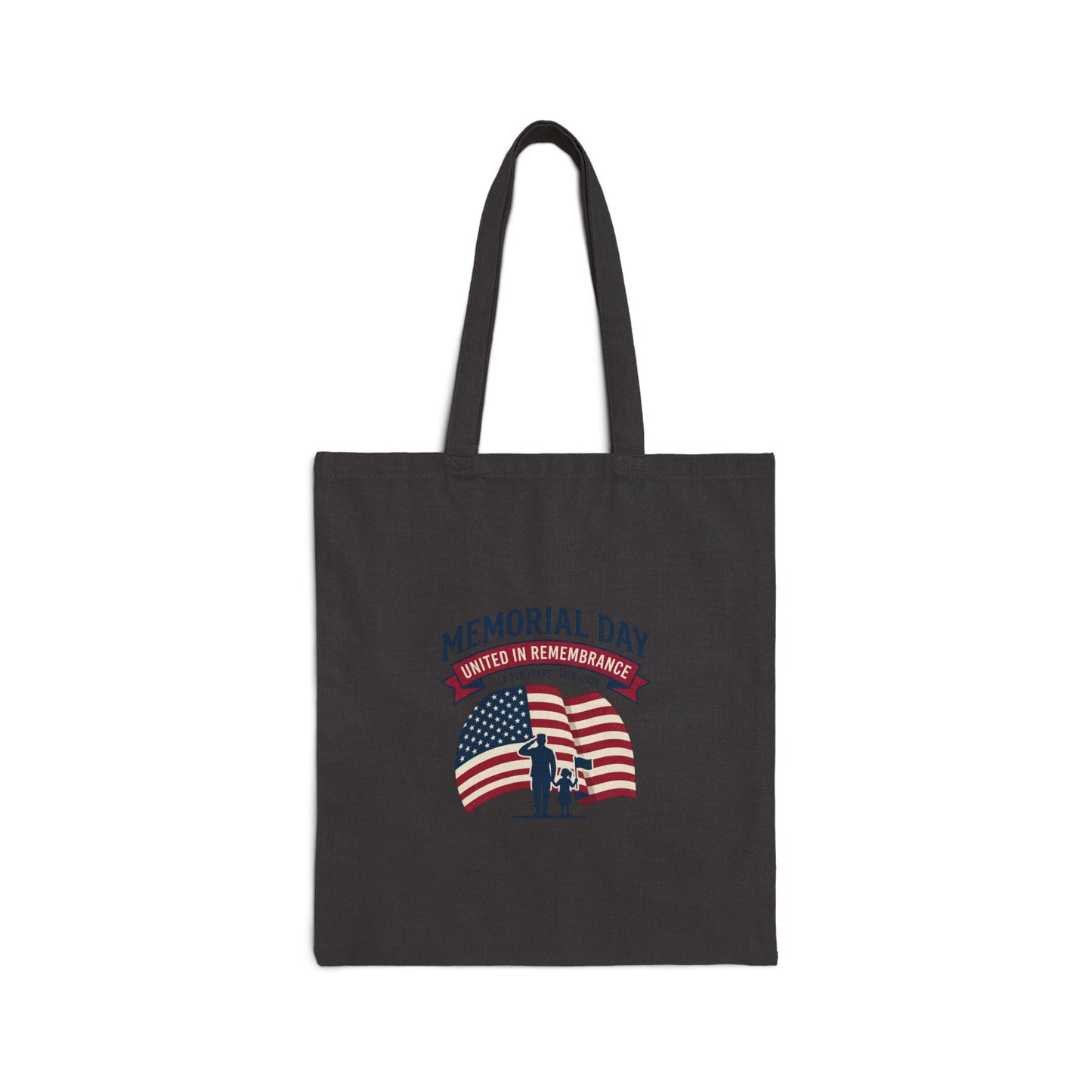 USA 250 Anniversary Canvas Tote – Vintage Flag Design - Akram