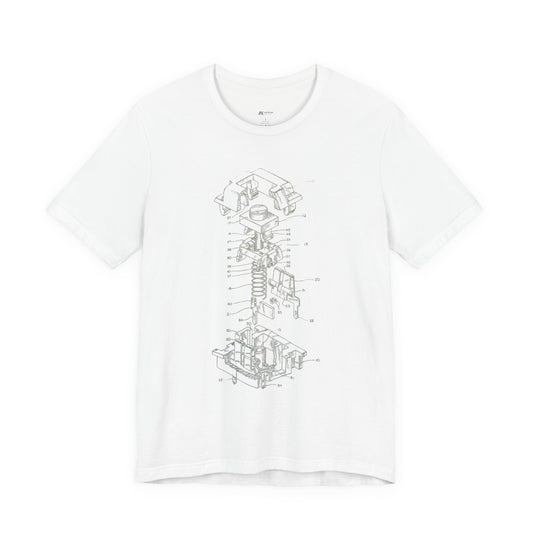 Mechanical Keyboard Switch Blueprint Tee - Akram