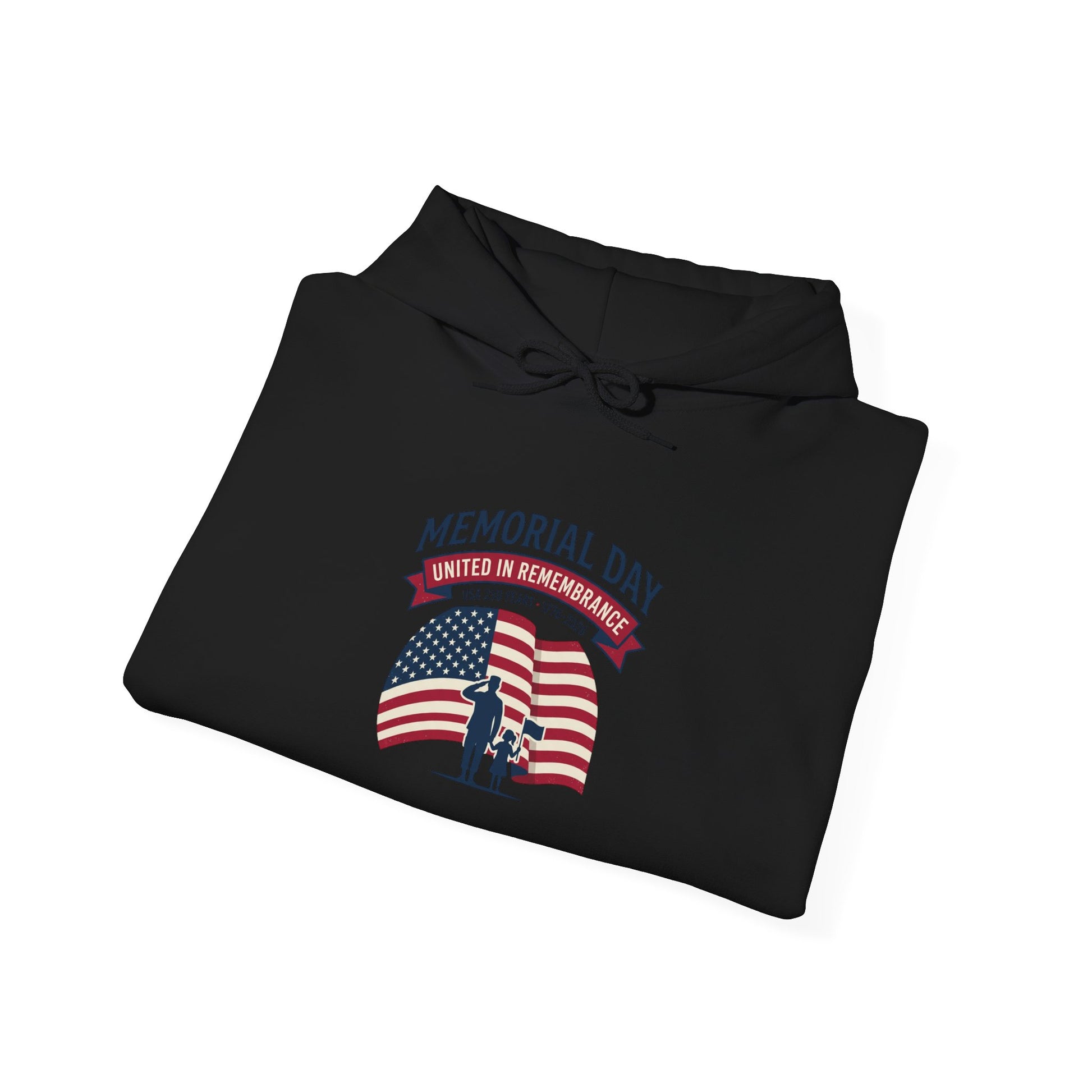 USA 250 Memorial Day Hoodie – Vintage Flag Design - Akram